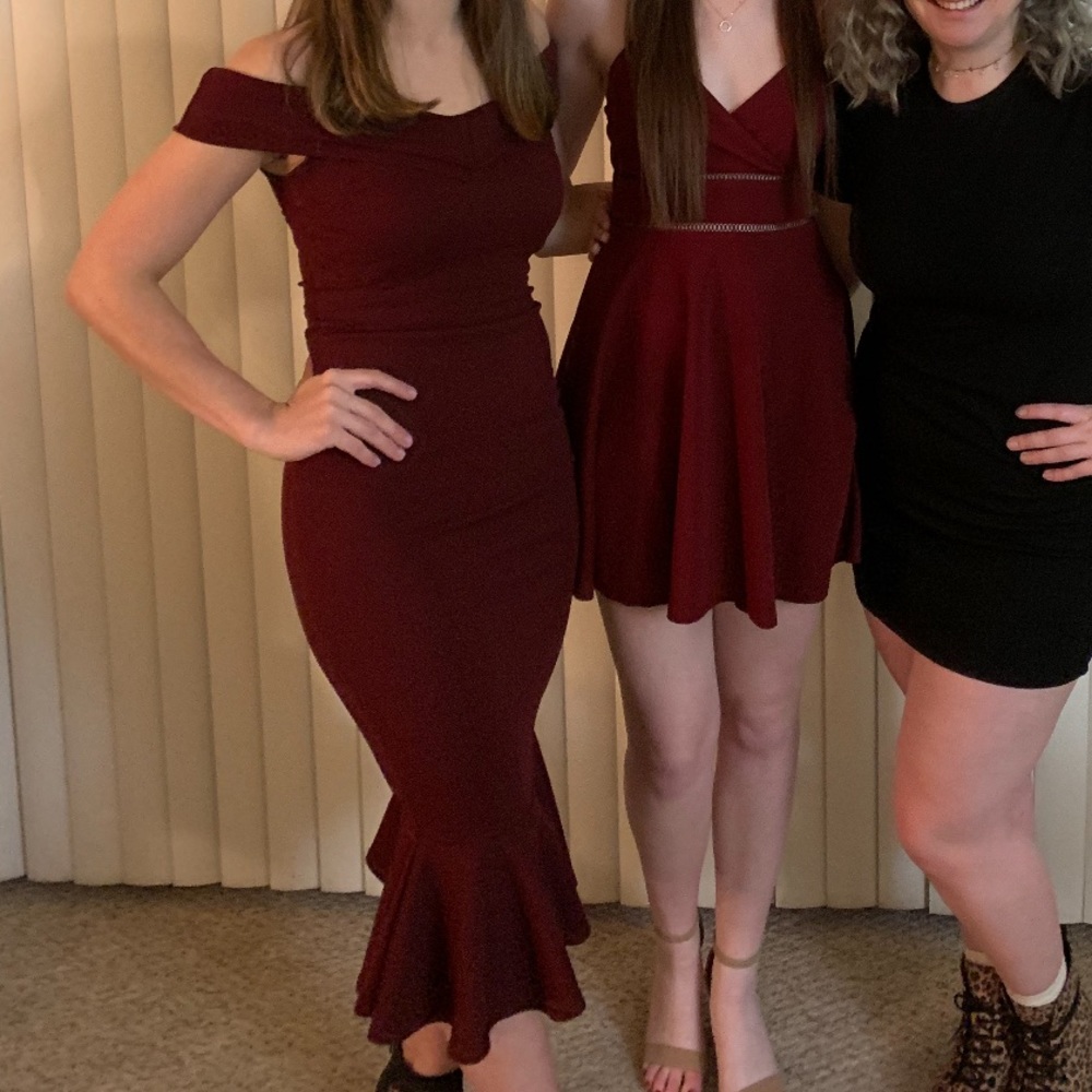 Windsor Maroon Cocktail Dress